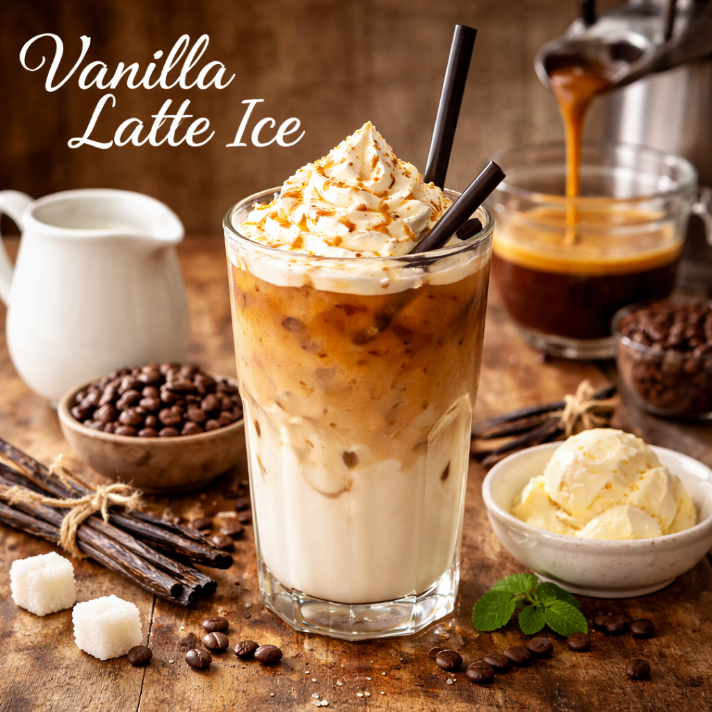 Vanilla Latte Ice menu coffee Kopi Cerita